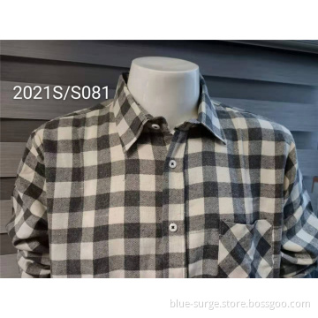 Customized Square Pattern Clothes Men's Checks Shirts